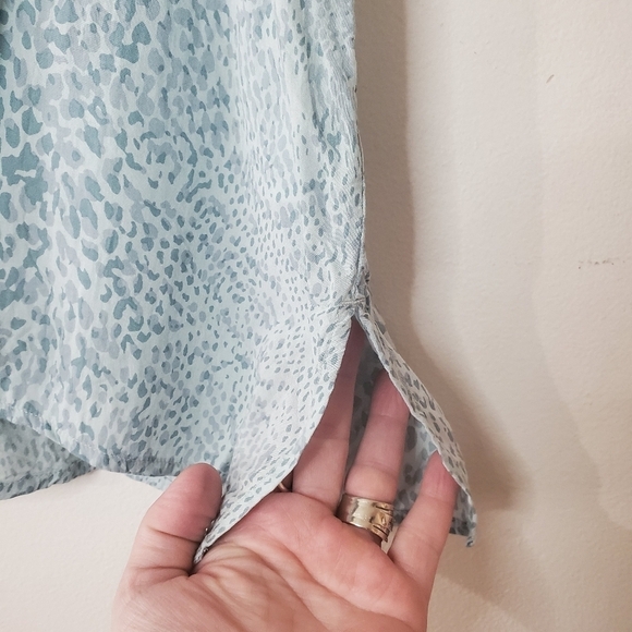 Womens Rails Whitney Shirt Size Large Mint Boa - Picture 5 of 14